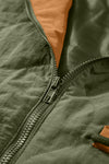 Green Stitching Quilted Drawstring Jacket-Outerwear-MomFashion