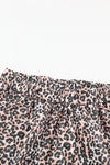 Long Sleeve Top and Leopard Print Pants Lounge Set-Loungewear-MomFashion