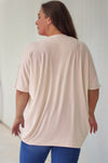 Apricot Shimmer Ribbed Texture Plus Size Cardigan-Plus Size-MomFashion