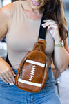 Brown Rugby PU Mini Crossbody Bag-Shoes & Bags-MomFashion