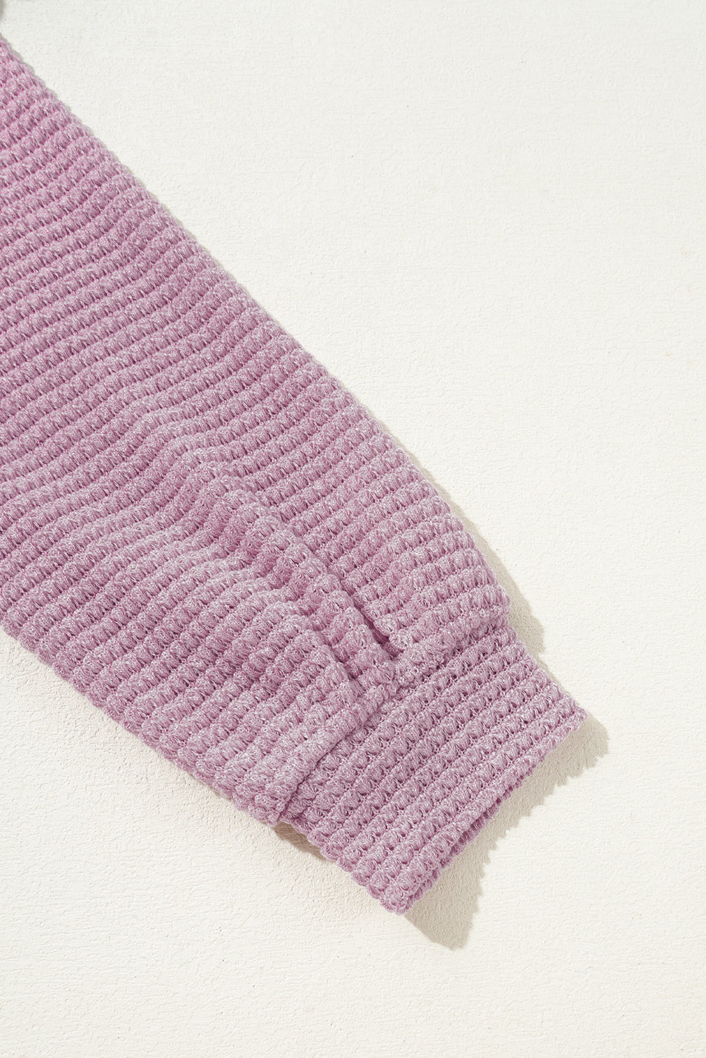 Plus Size Hooded Waffle Knit Top-Plus Size-MomFashion