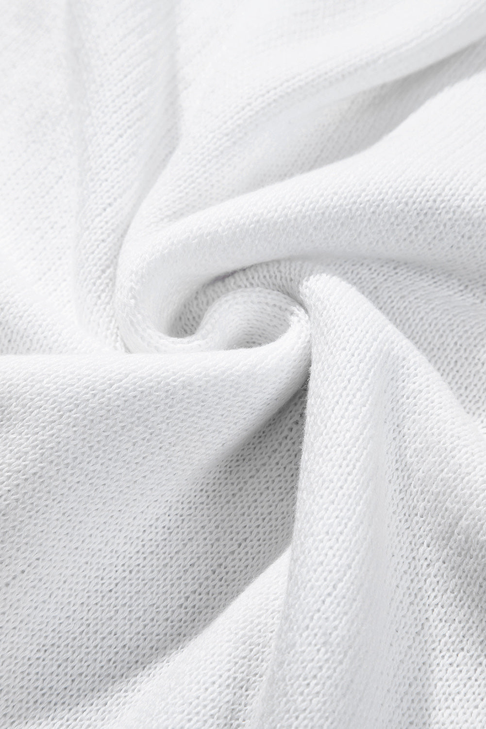 White Frayed Sequin Tiger Sweater-Tops-MomFashion