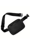 Black Minimalist Multi-zipped Crossbody Bag-Shoes & Bags-MomFashion