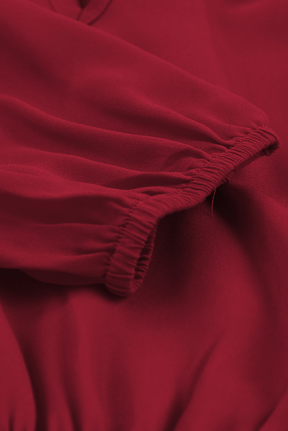 V Neck Long Sleeve Ruffle Tiered Mini Dress-Dresses-MomFashion