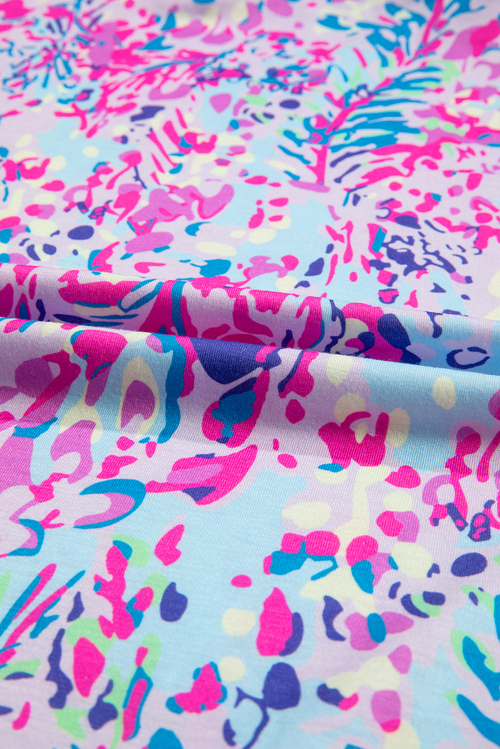 Purple Abstract Floral Print Sleeveless Maxi Dress-Dresses-MomFashion