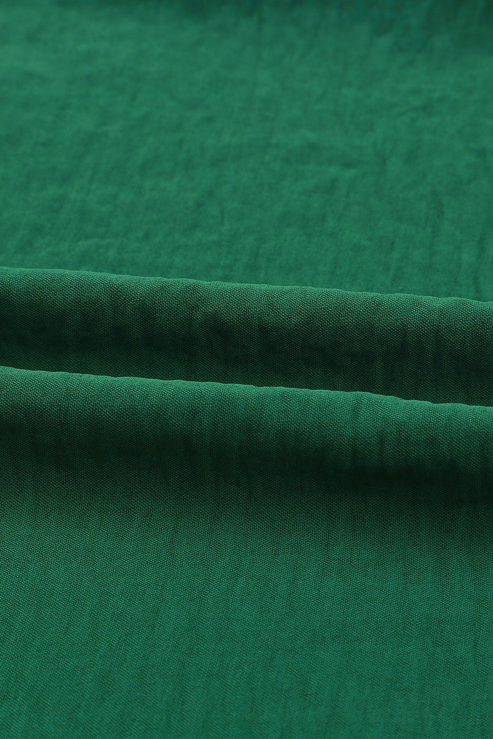 Green Smocked Wrist Shift Top-Tops-MomFashion