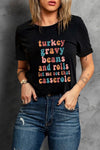 Black Food Lovers Slogan Graphic T Shirt-Graphic-MomFashion
