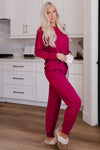 Long Sleeve Pullover and Jogger Pants Lounge Set-Loungewear-MomFashion