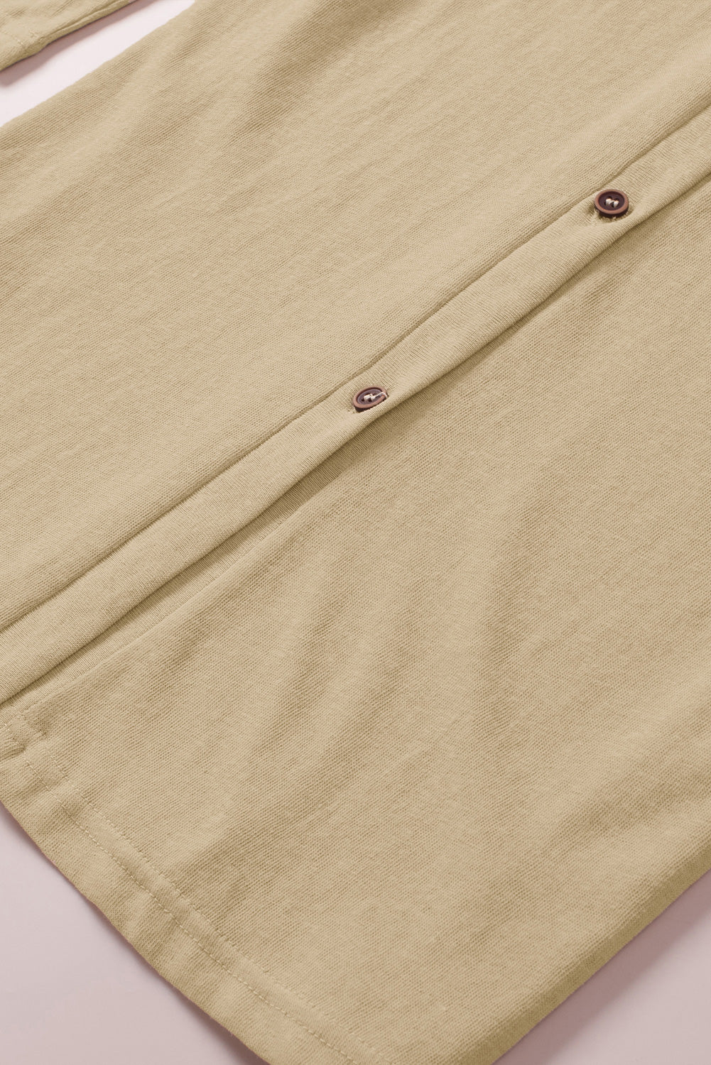 Solid Color Open-Front Buttons Cardigan-Tops-MomFashion