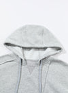 Gray Active Patchwork Detail Warm Winter Hoodie-Tops-MomFashion