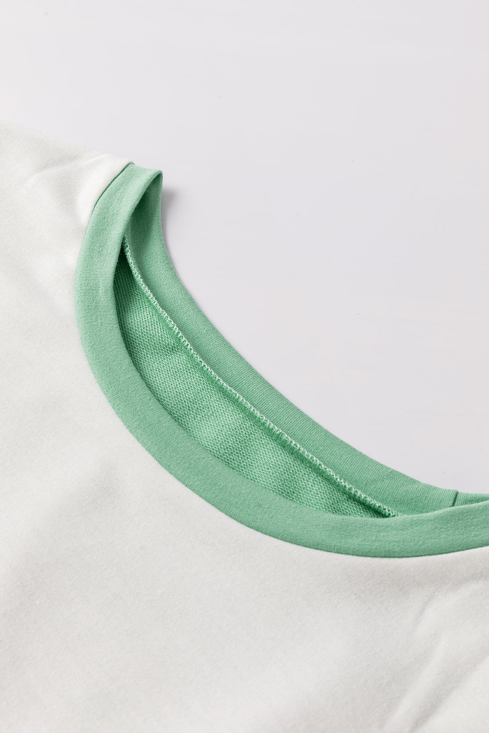 Colorblock Stitching Irregular Hem Long Sleeve Top-Tops-MomFashion