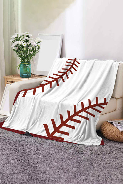 White Ball Game Fashion Fleece Blanket 130*150cm-Accessories-MomFashion