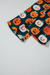 Orange Halloween Pattern Short Sleeve Shirt Pajama Set-Loungewear & Sleepwear/Sleepwear-MomFashion