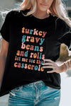 Black Food Lovers Slogan Graphic T Shirt-Graphic-MomFashion