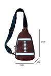 Brown Rugby PU Mini Crossbody Bag-Shoes & Bags-MomFashion