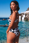 Cow Animal Print One-piece Swimsuit-Swimwear-MomFashion